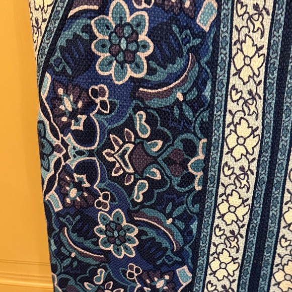 Ann Taylor LOFT Cotton Front Slit Stained Glass Pencil Skirt Size 6 EUC - Picture 5 of 11